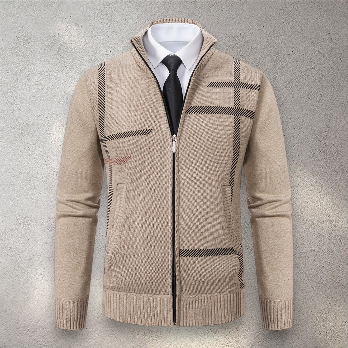 The Levan Lignum Knit | Geometría serena en punto estructurado