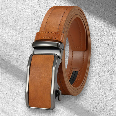 The Levan Belt | Cinturón de piel sin agujeros con cierre automático y ajuste a medida