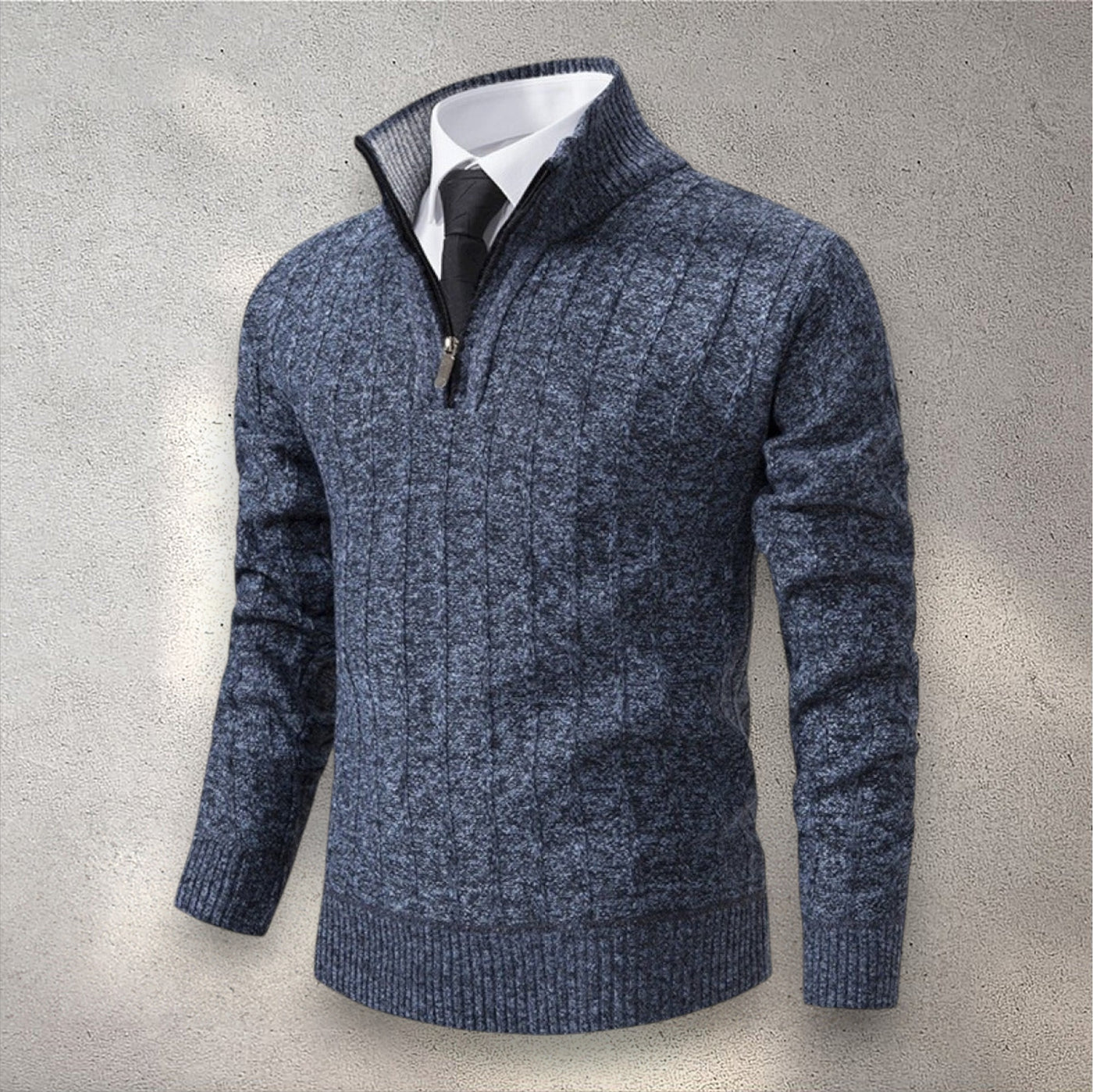 The Levan Medio Zip Knit | Elegancia atemporal en cada punto