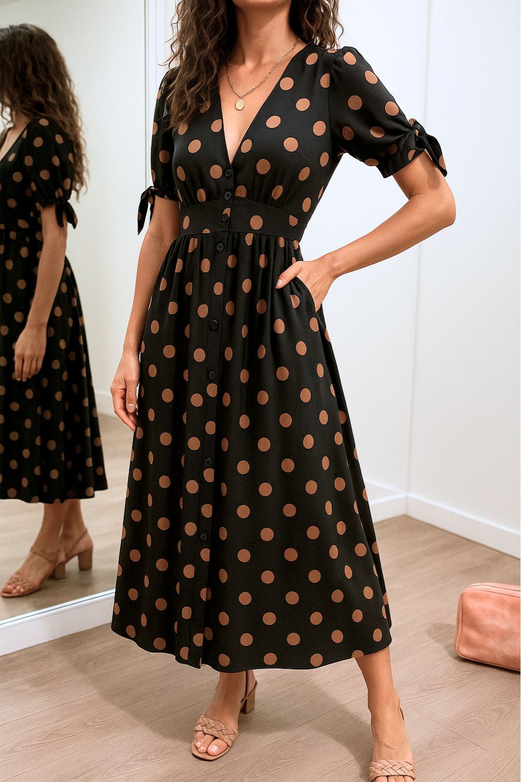 Josefa™ | Vestido Elegante de Lunares