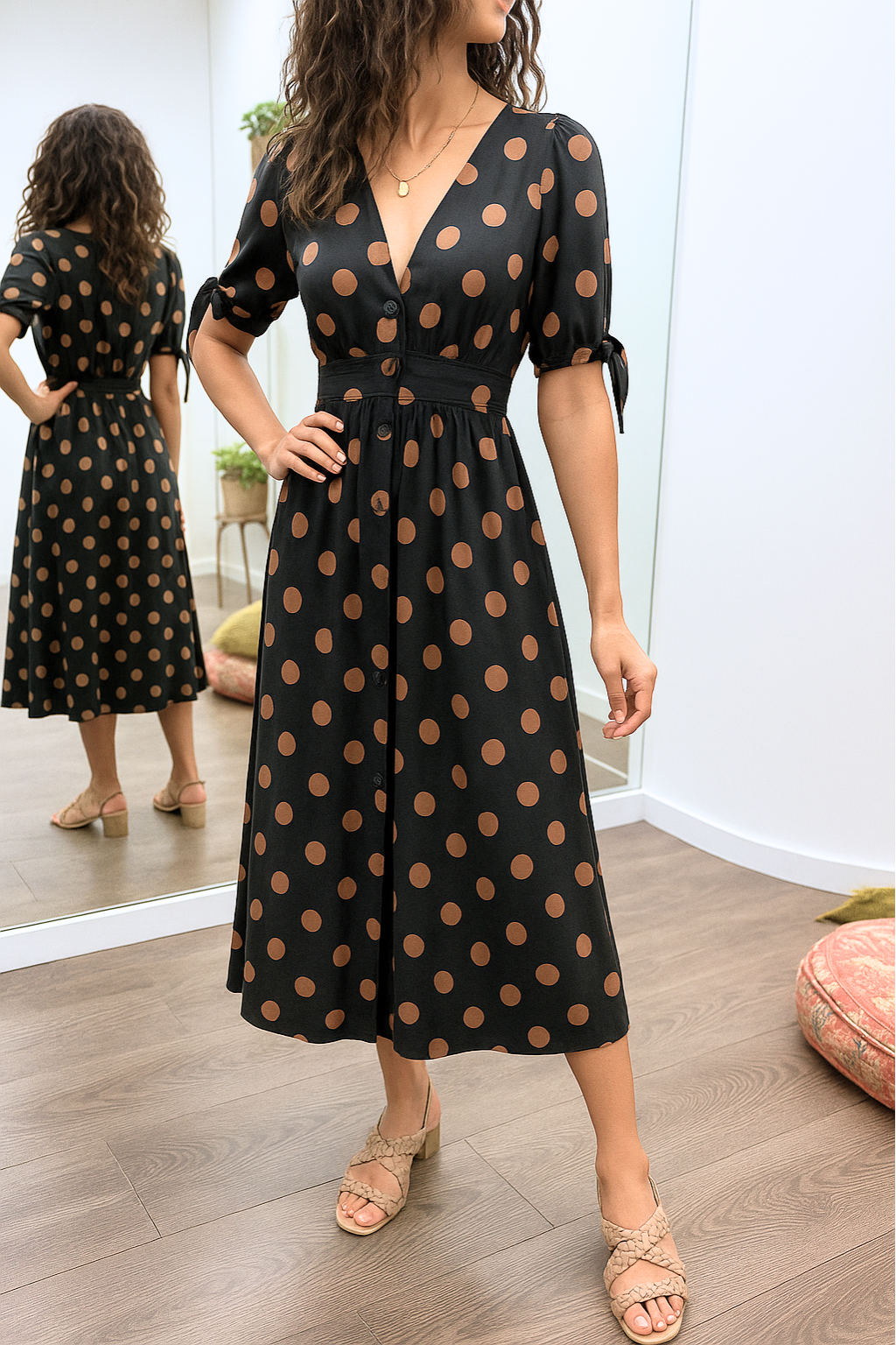 Josefa™ | Vestido Elegante de Lunares