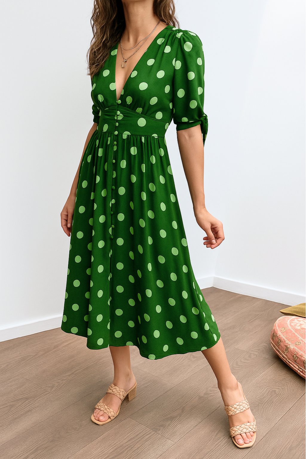 Josefa™ | Vestido Elegante de Lunares