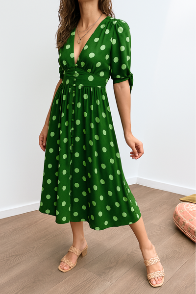 Josefa™ | Vestido Elegante de Lunares