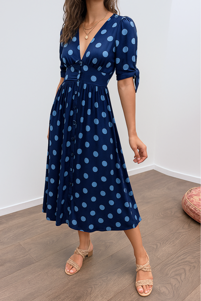 Josefa™ | Vestido Elegante de Lunares