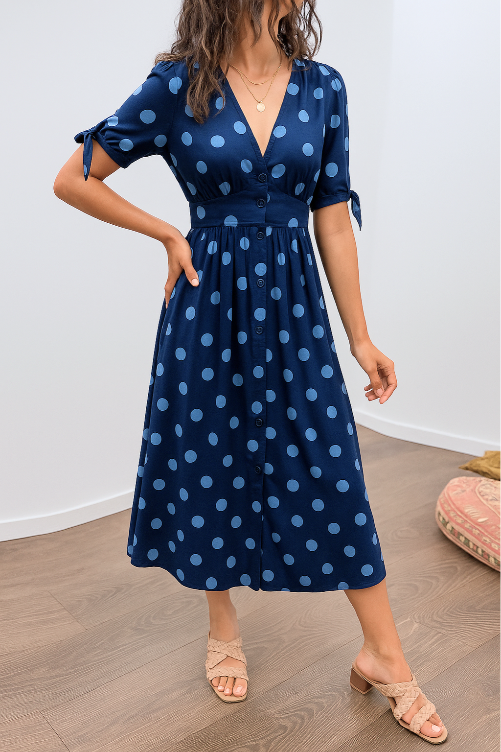 Josefa™ | Vestido Elegante de Lunares