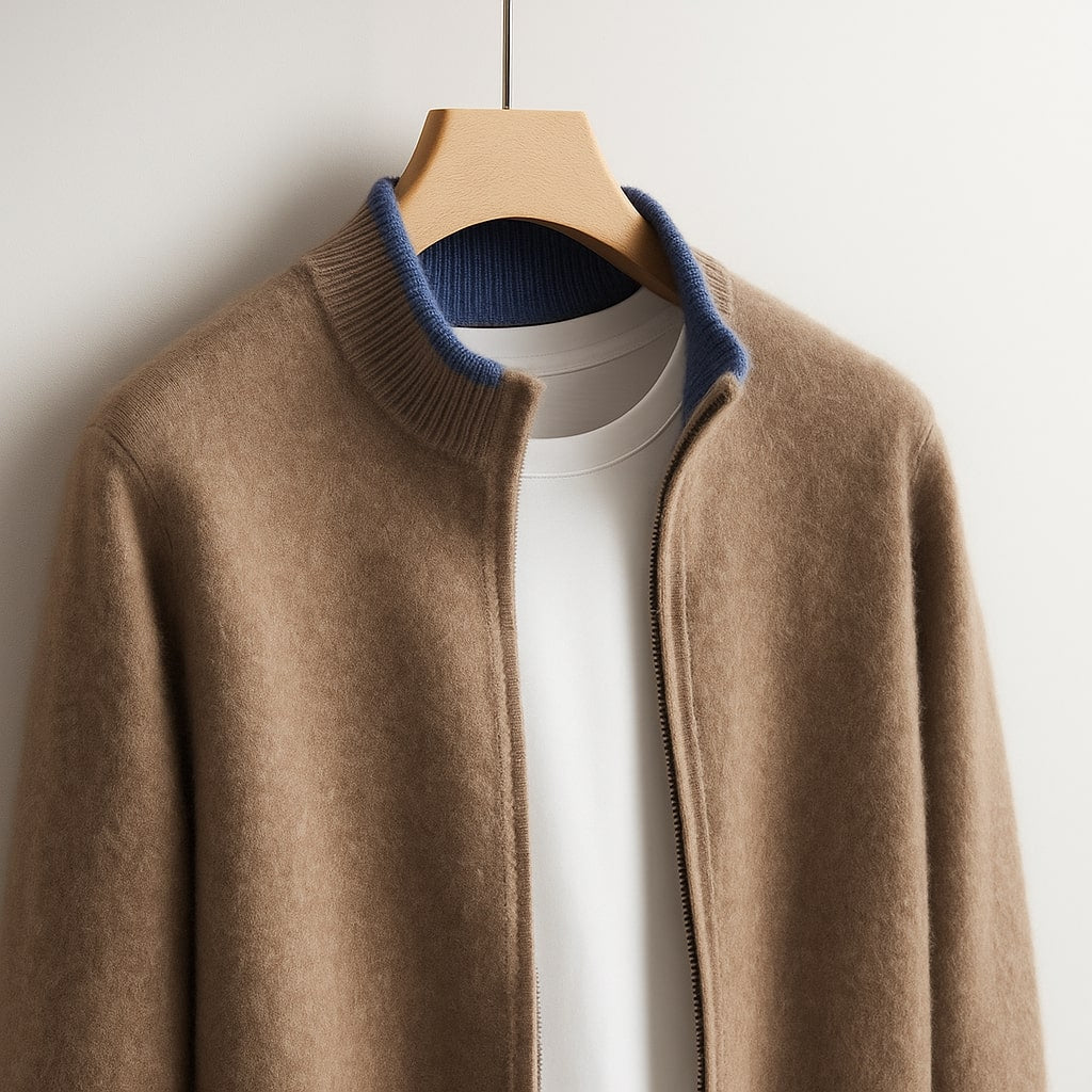 The Lucente Cardigan | Chaqueta de punto con cremallera