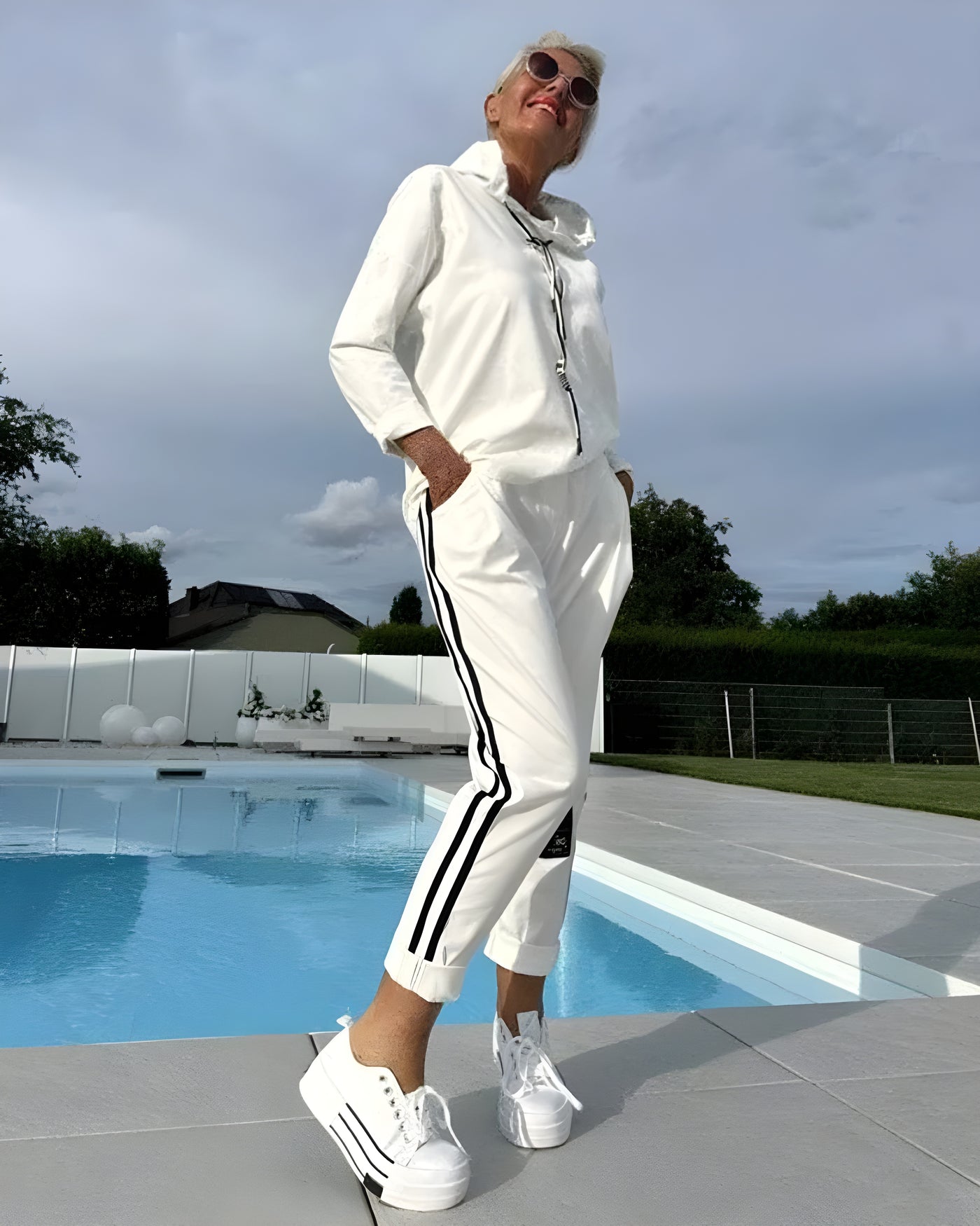 The Céleste Set | Conjunto de punto con capucha