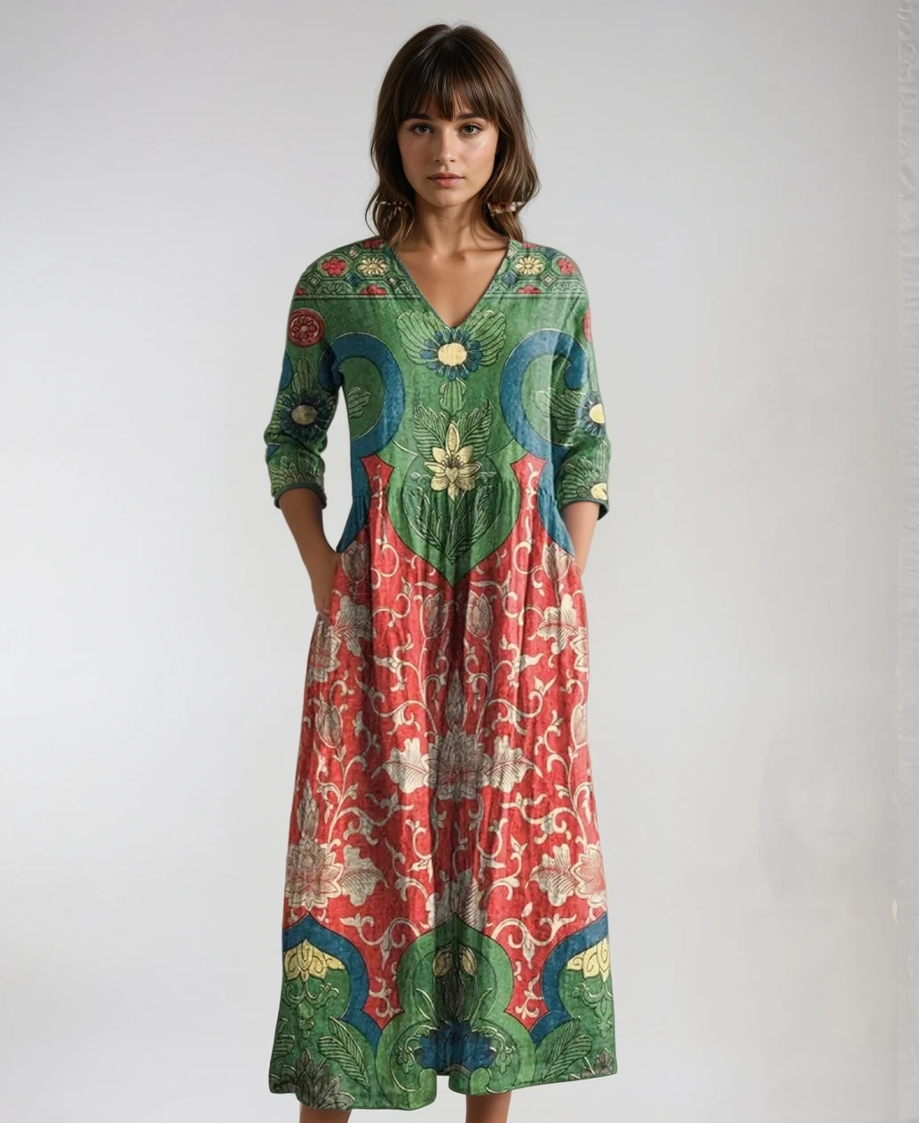 Tara™ | Vestido Elegante Floral Vintage