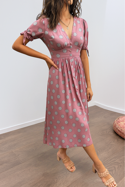 Josefa™ | Vestido Elegante de Lunares