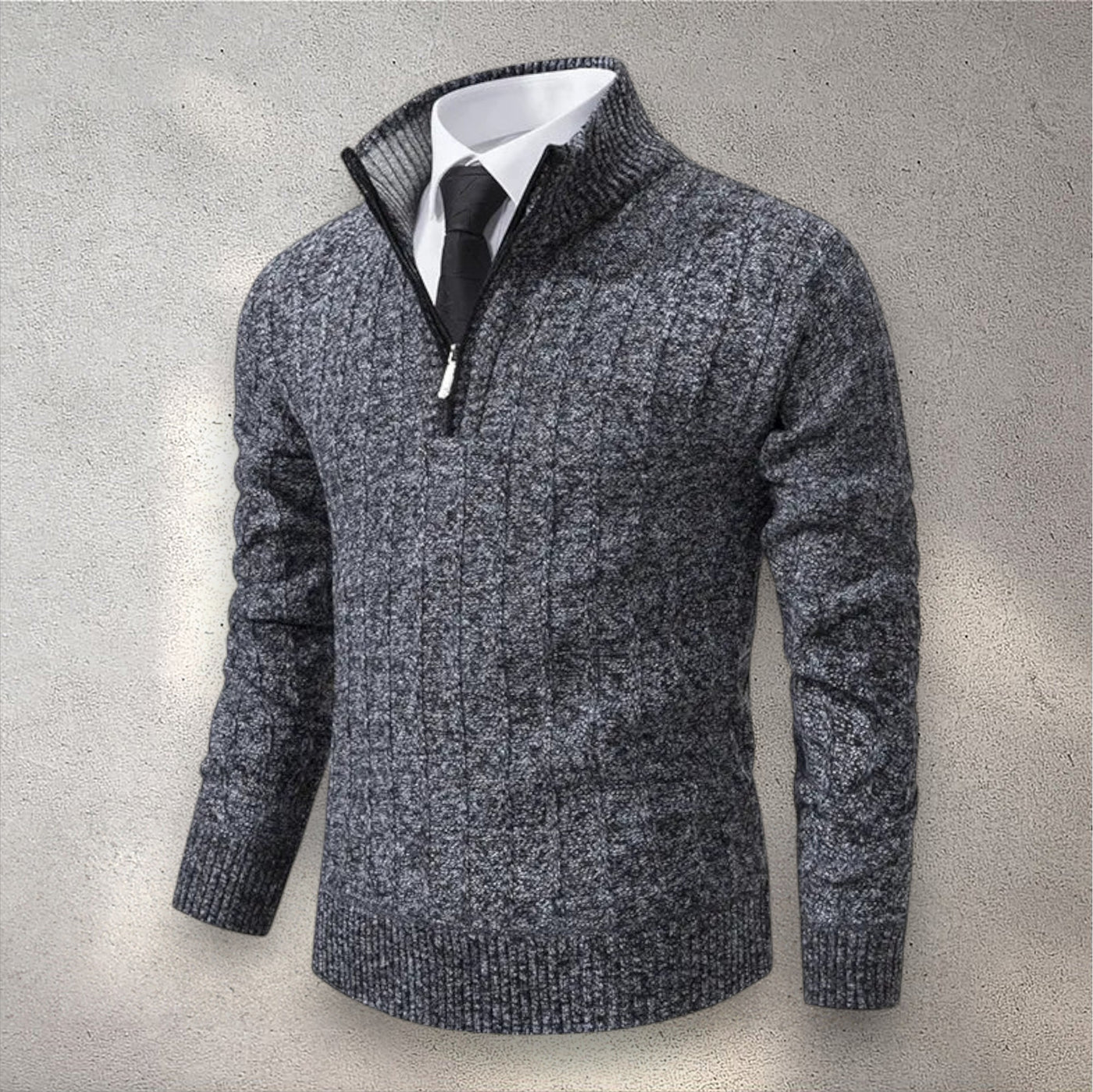 The Levan Medio Zip Knit | Elegancia atemporal en cada punto