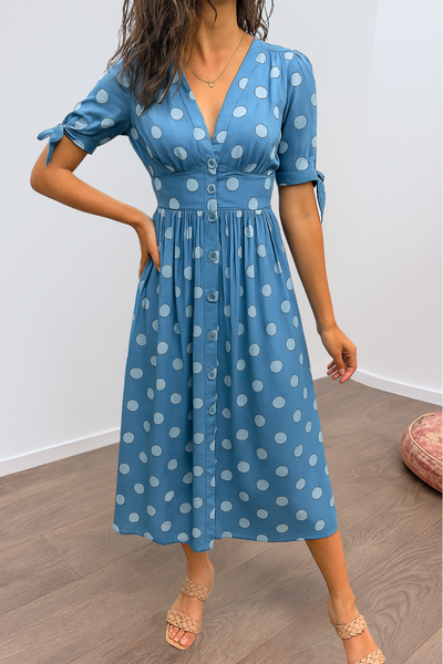 Josefa™ | Vestido Elegante de Lunares