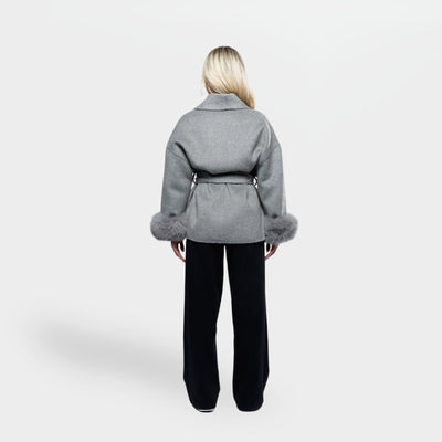 Marisol™ | Abrigo Elegante con Detalles de Pelo Sintético