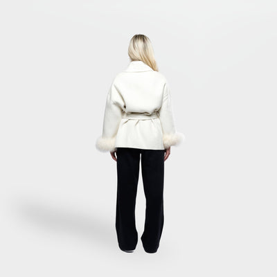 Marisol™ | Abrigo Elegante con Detalles de Pelo Sintético