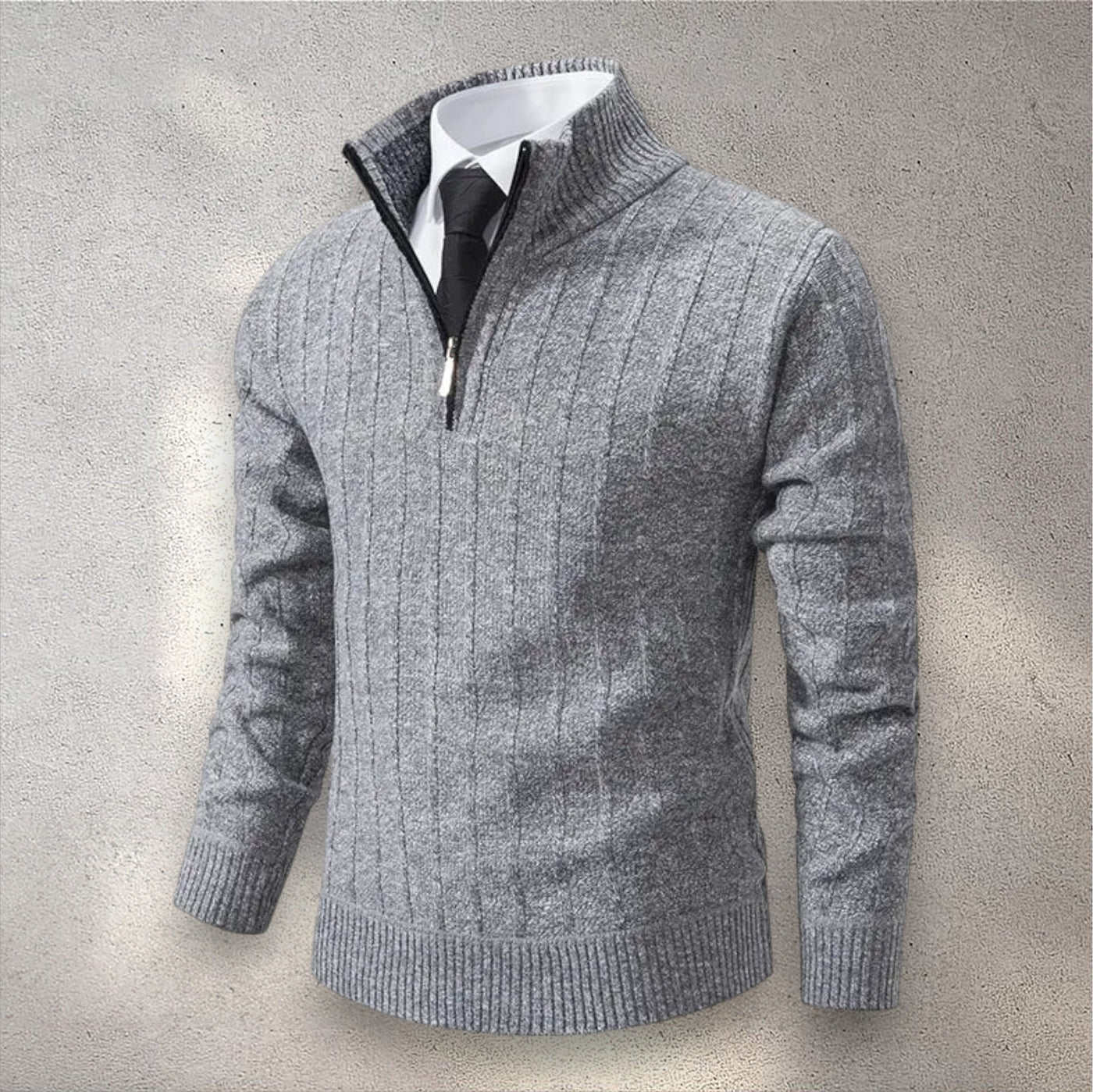 The Levan Medio Zip Knit | Elegancia atemporal en cada punto