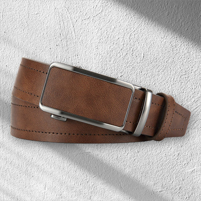 The Levan Belt | Cinturón de piel sin agujeros con cierre automático y ajuste a medida