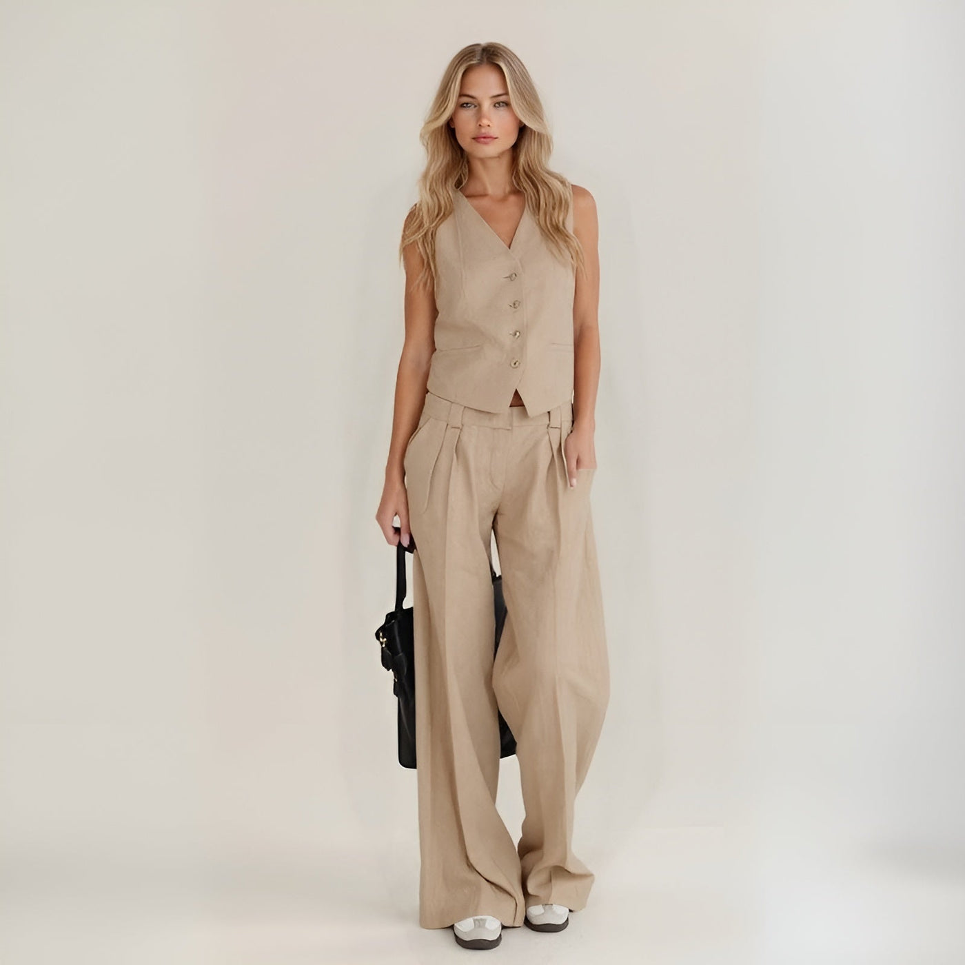Varela™ | Traje de verano relajado en lino artesanal