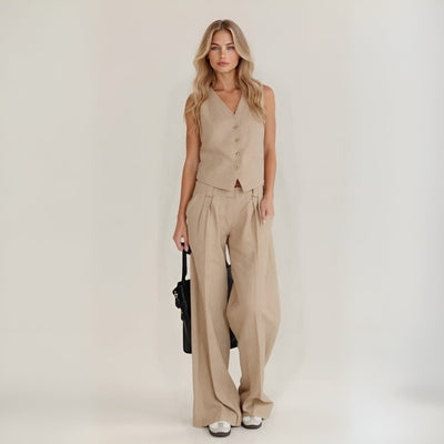 Varela™ | Traje de verano relajado en lino artesanal