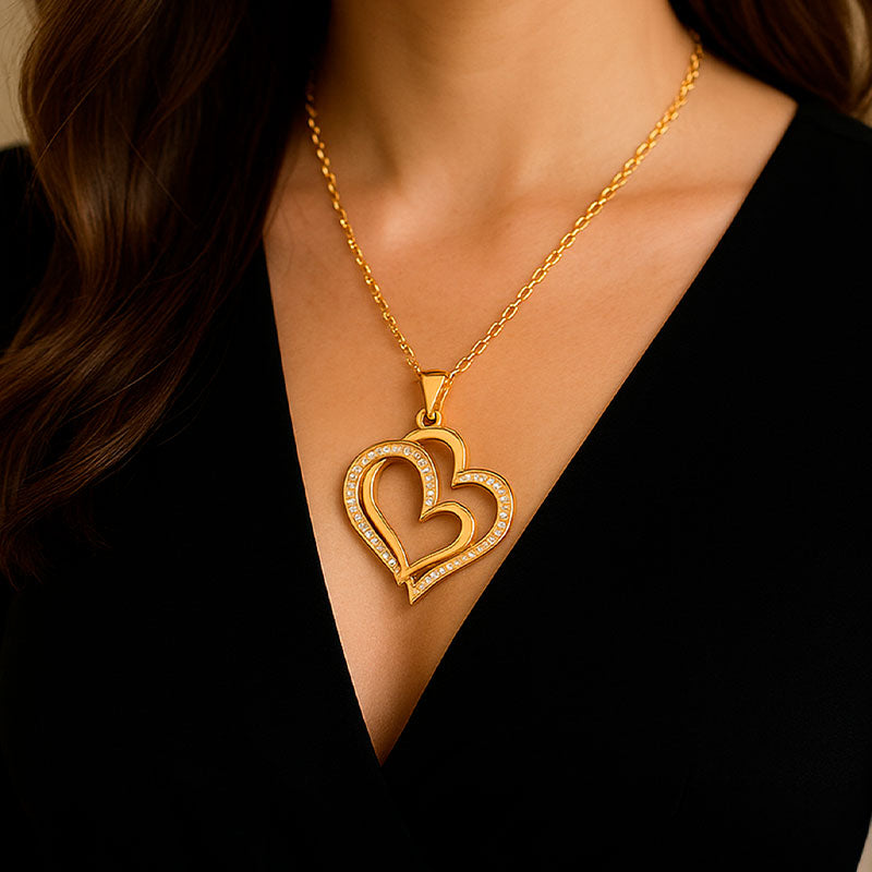 Amelia™ | Collar Love Forever - Dorado