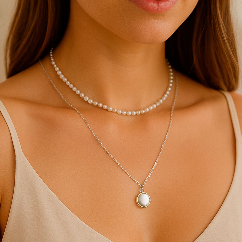 Collar Alejandra - Plateado