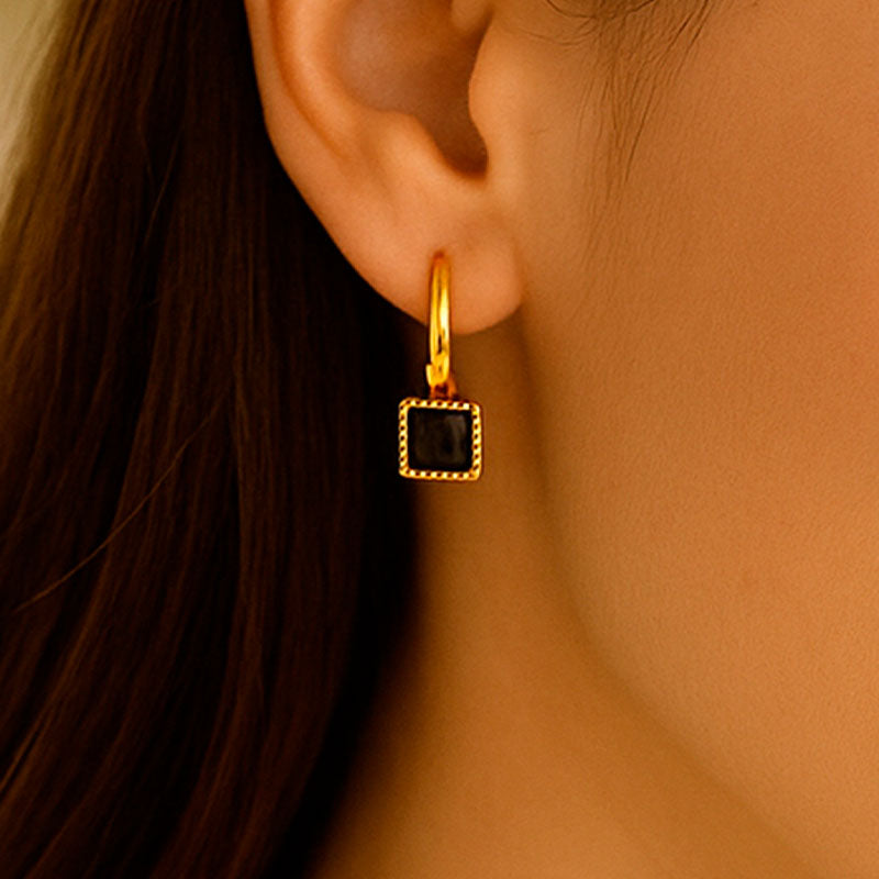 Pendientes Rafaela - Negro