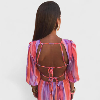 Esperanza™ | Vestido largo con cortes laterales