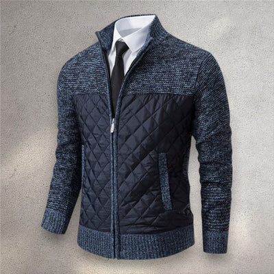 The Levan Knit Jacket | Cazadora acolchada con paneles de punto