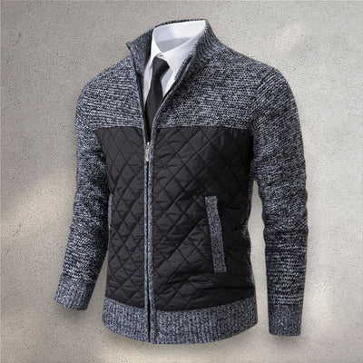 The Levan Knit Jacket | Cazadora acolchada con paneles de punto