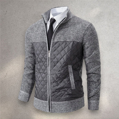 The Levan Knit Jacket | Cazadora acolchada con paneles de punto