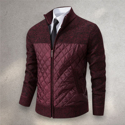 The Levan Knit Jacket | Cazadora acolchada con paneles de punto