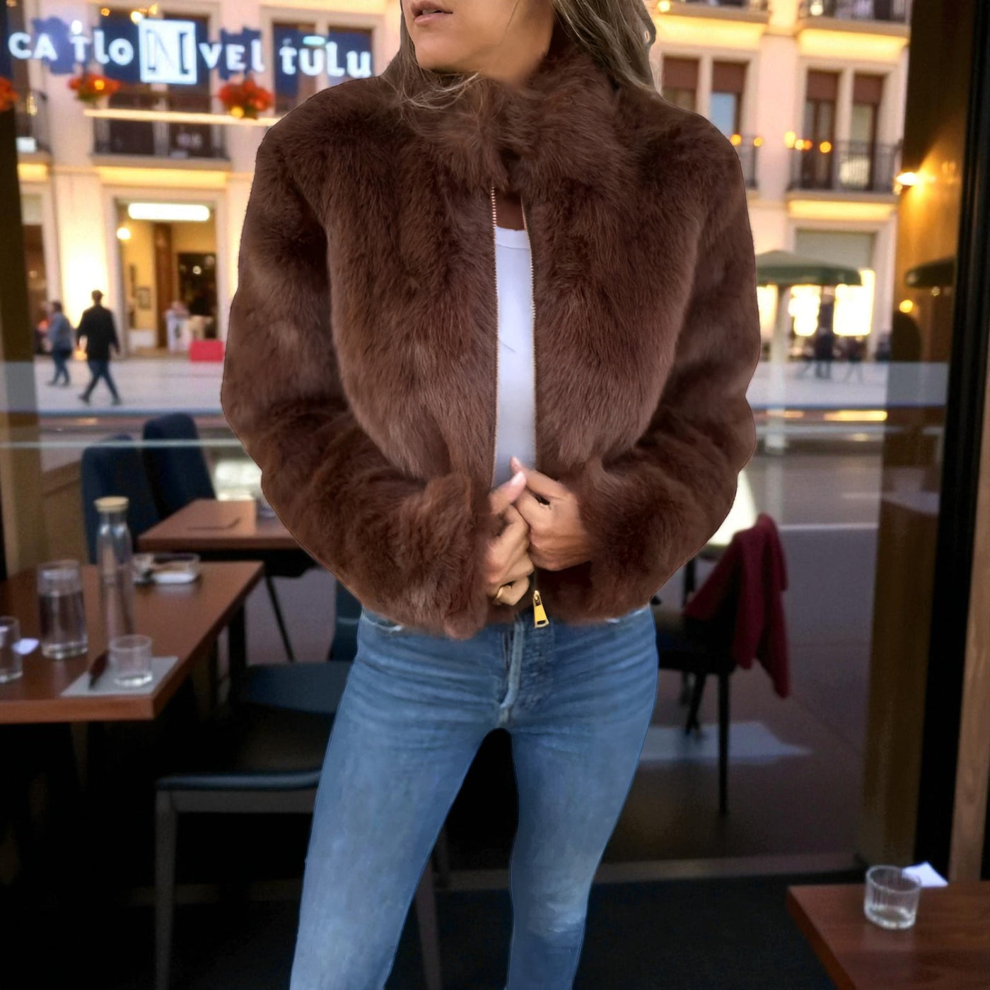 The Pura Esencia | Chaqueta Elegante de Borreguito