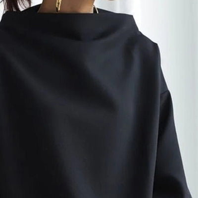 Emilia™ | Top de Punto Suave con Cuello Alto