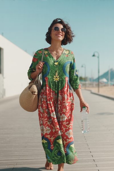 Tara™ | Vestido Elegante Floral Vintage