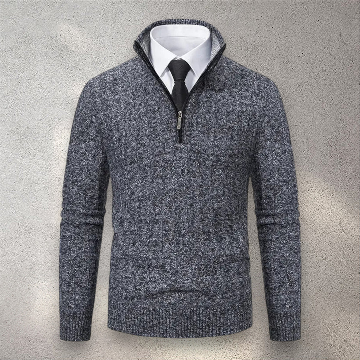 The Levan Medio Zip Knit | Elegancia atemporal en cada punto