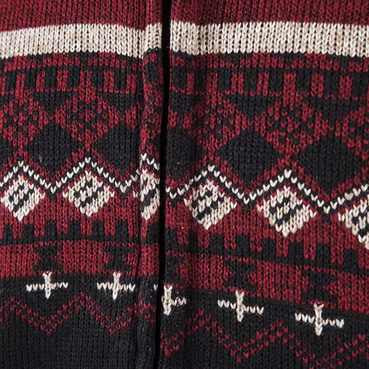 The Levan Fair Isle Cardigan | Cárdigan con cremallera y patrón jacquard