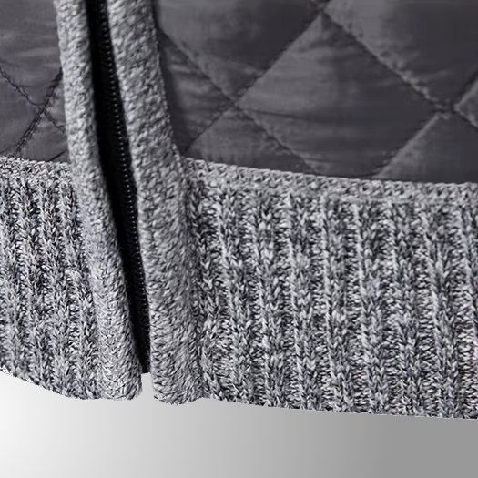 The Levan Knit Jacket | Cazadora acolchada con paneles de punto