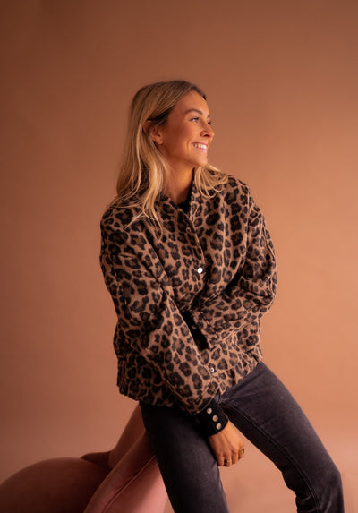 Charlene™ | Chaqueta Animal Print Atemporal