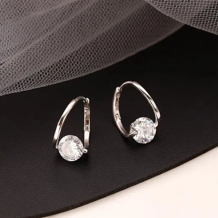 Pendientes Circonita - Plata