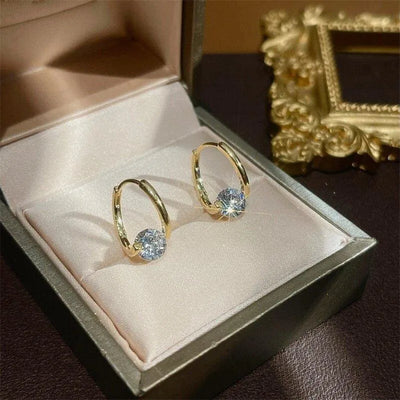 Pendientes Circonita - Oro